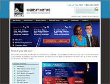 Tablet Screenshot of nightskyhosting.com